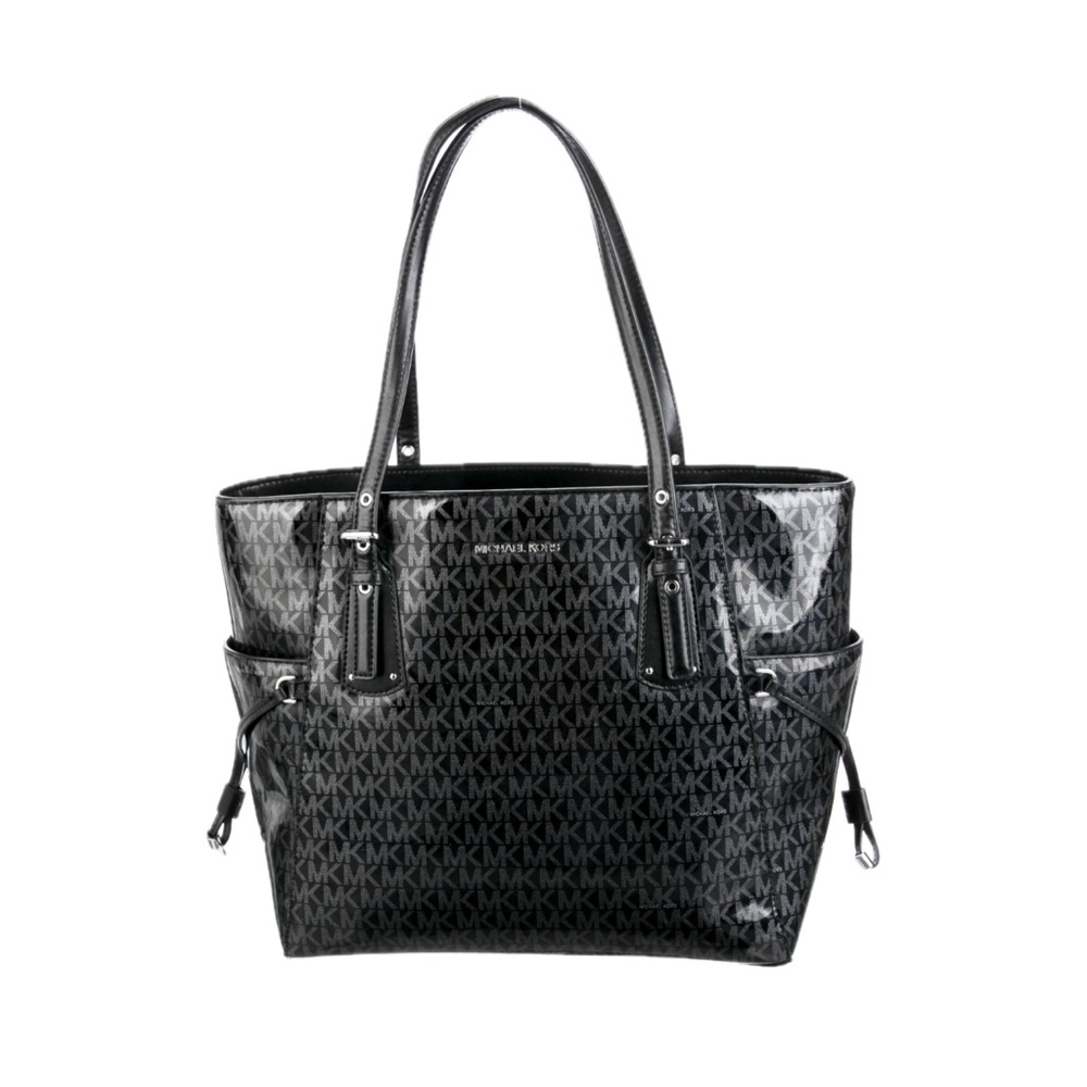 Micheal Kors East/West Voyager Glossy Tote